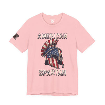 American Spartan T-Shirt — Patriotic Spartan Helmet Tee