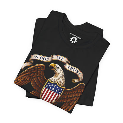American Bald Eagle  "In God We Trust" Tee — Patriotic Shirt