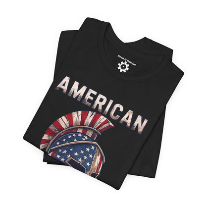 American Spartan T-Shirt — Patriotic Spartan Helmet Tee