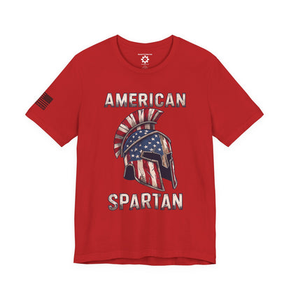 American Spartan T-Shirt — Patriotic Spartan Helmet Tee
