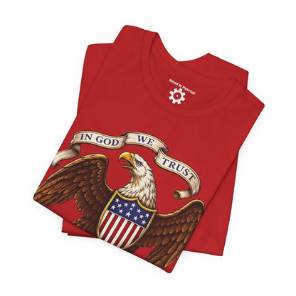 American Bald Eagle  "In God We Trust" Tee — Patriotic Shirt