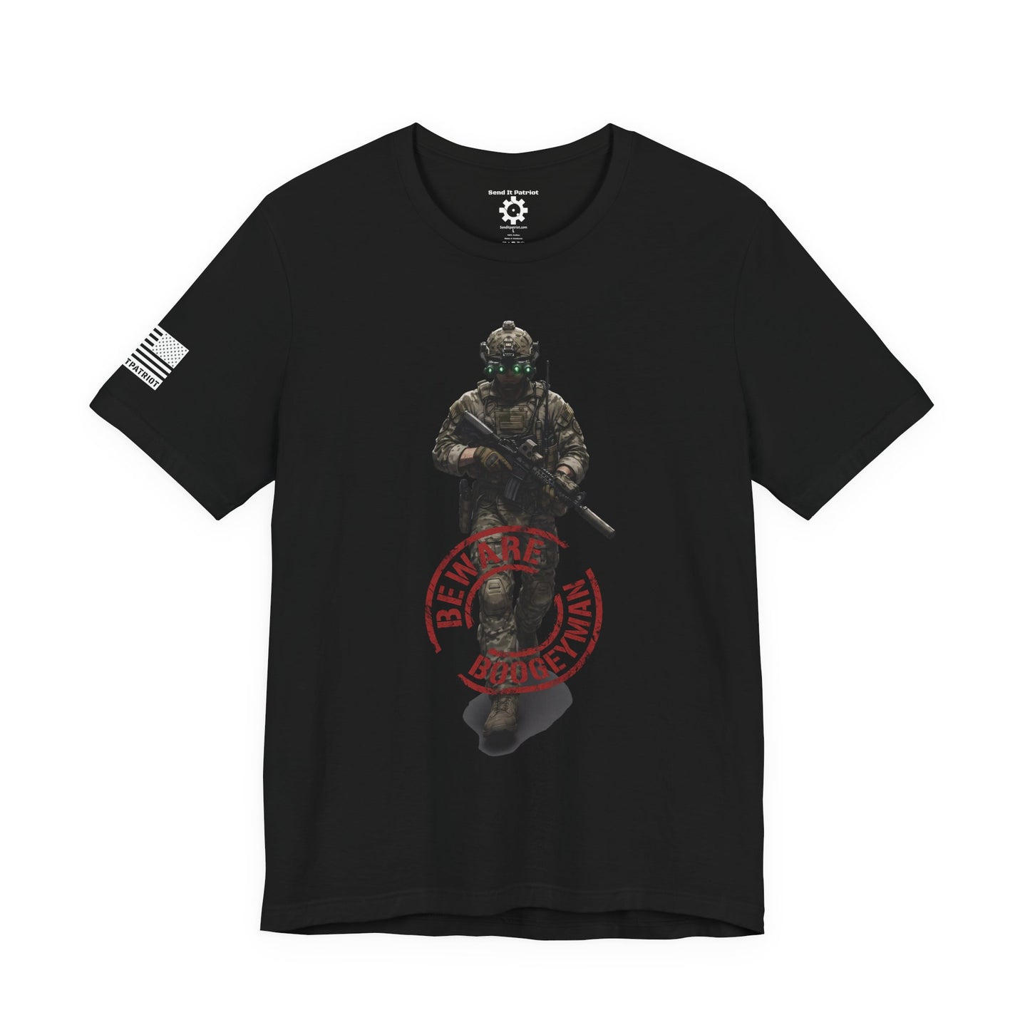 Beware Boogeyman | Boogeyman Hunter T-Shirt — Patriotic Tee