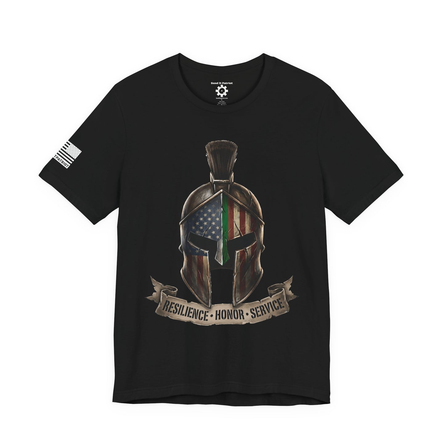 Spartan Thin Green Line T-Shirt — Military Patriotic Tee