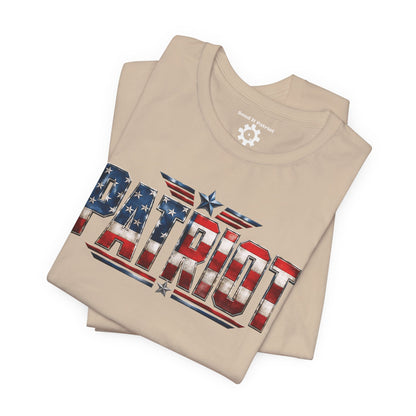 Patriot American Flag T-Shirt — 'PATRIOT' Vintage Stars & Stripes Tee