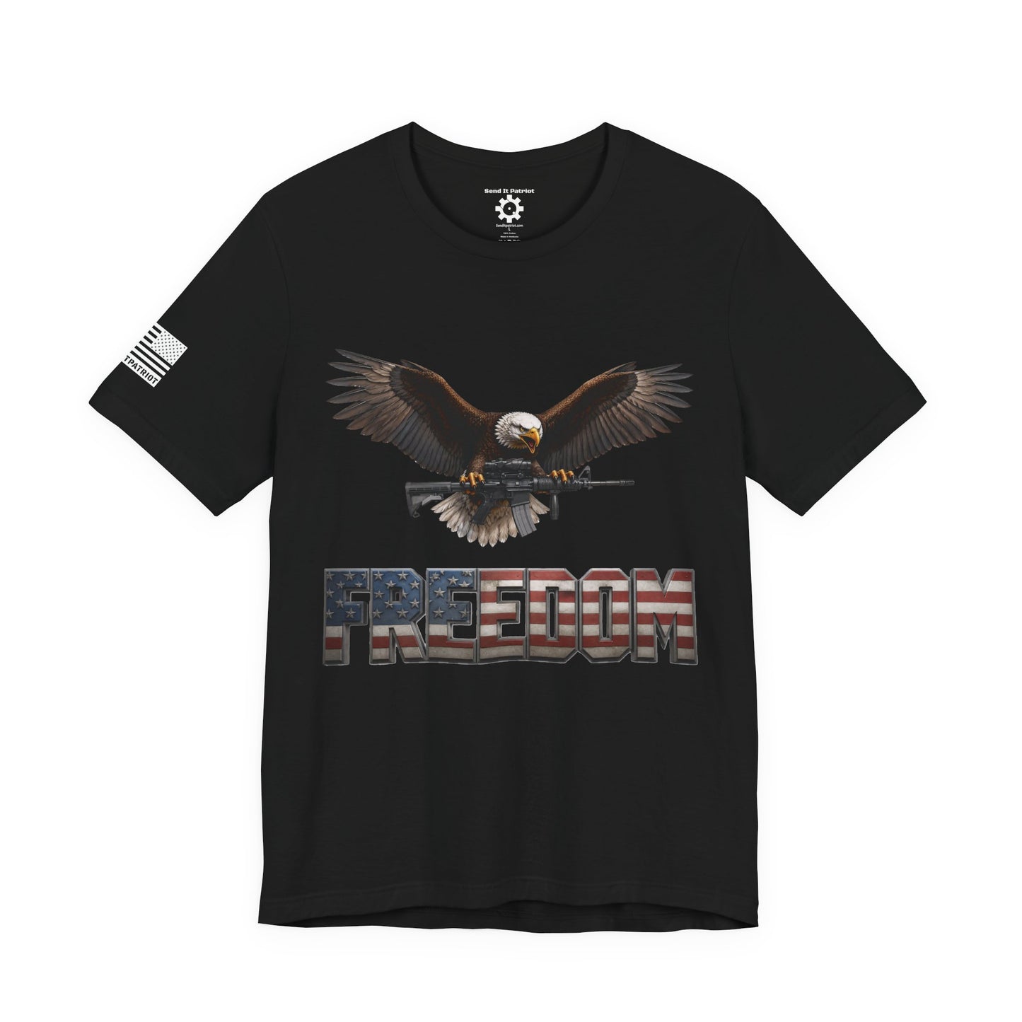 Freedom Tee — Military Weapons Print T-Shirt