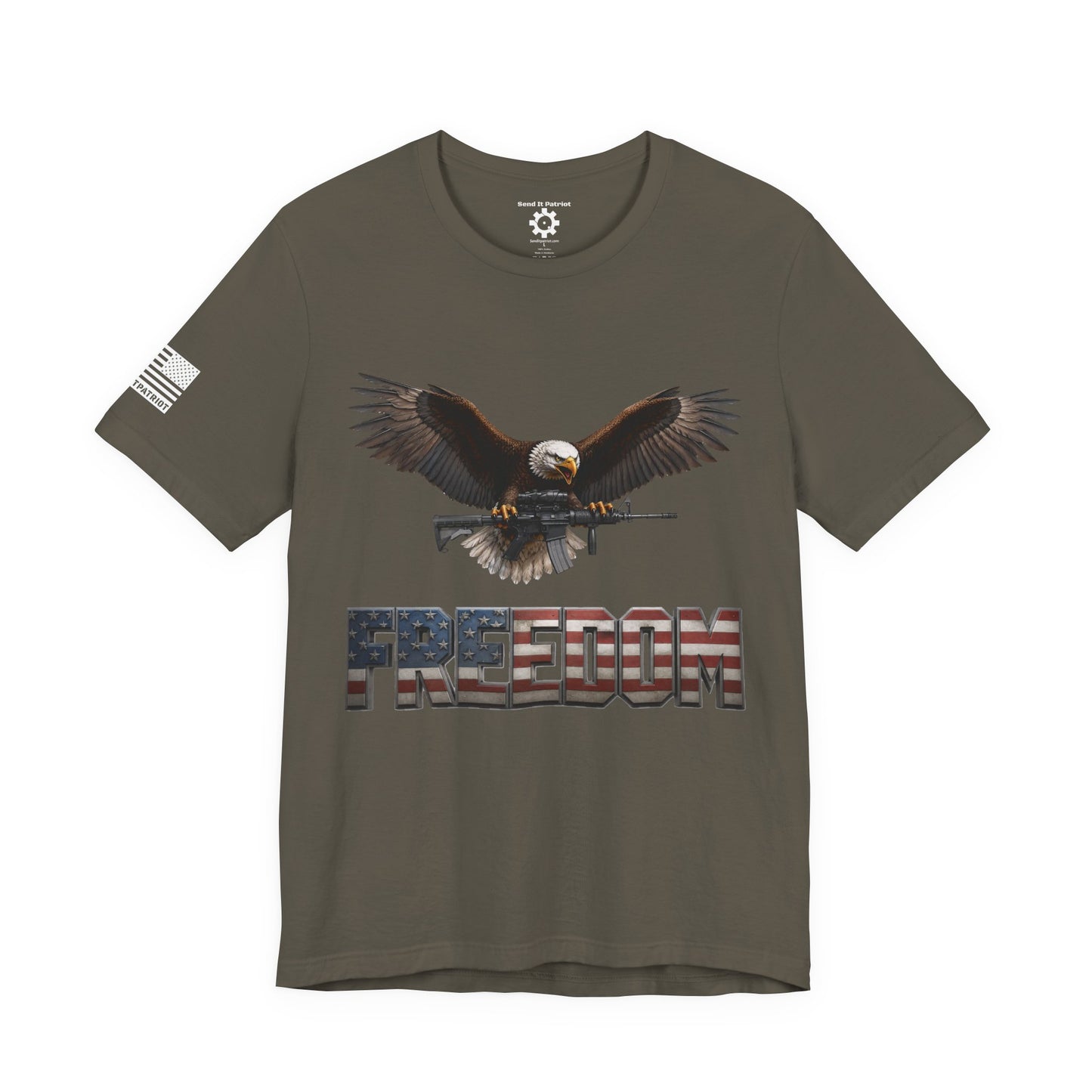 Freedom Tee — Military Weapons Print T-Shirt