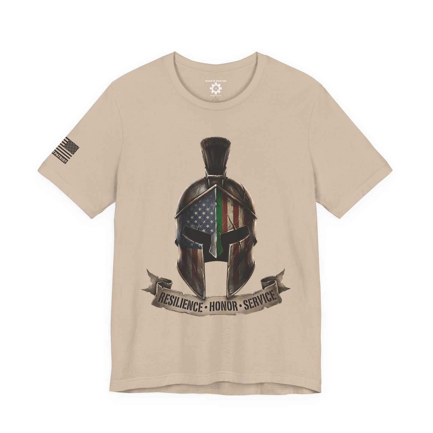 Spartan Thin Green Line T-Shirt — Military Patriotic Tee