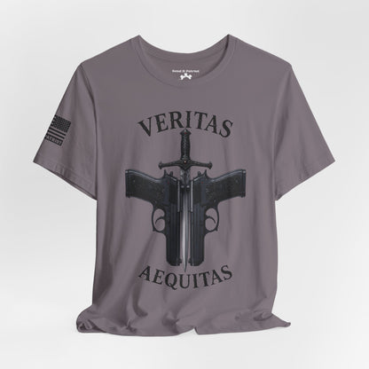 Veritas Aequitas T-Shirt | Patriotic Style Tee