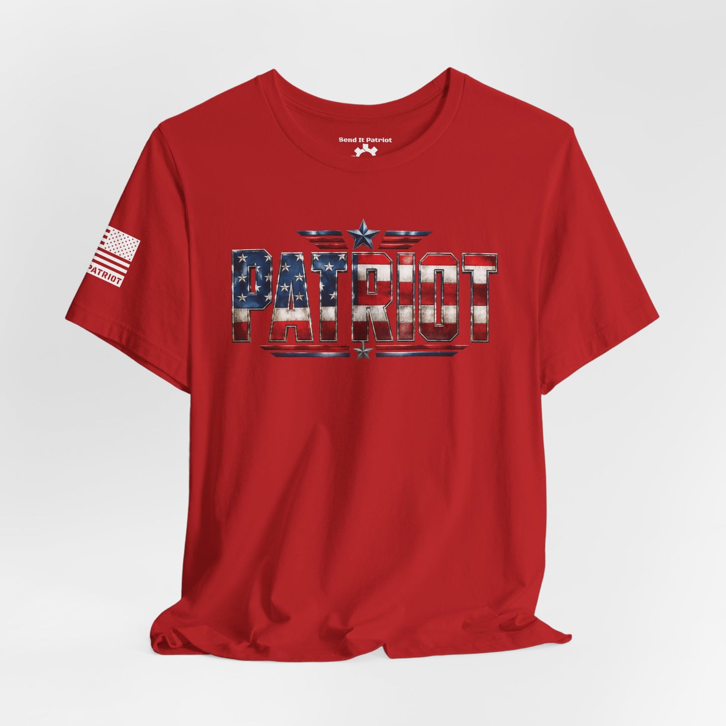 Patriot American Flag T-Shirt — 'PATRIOT' Vintage Stars & Stripes Tee