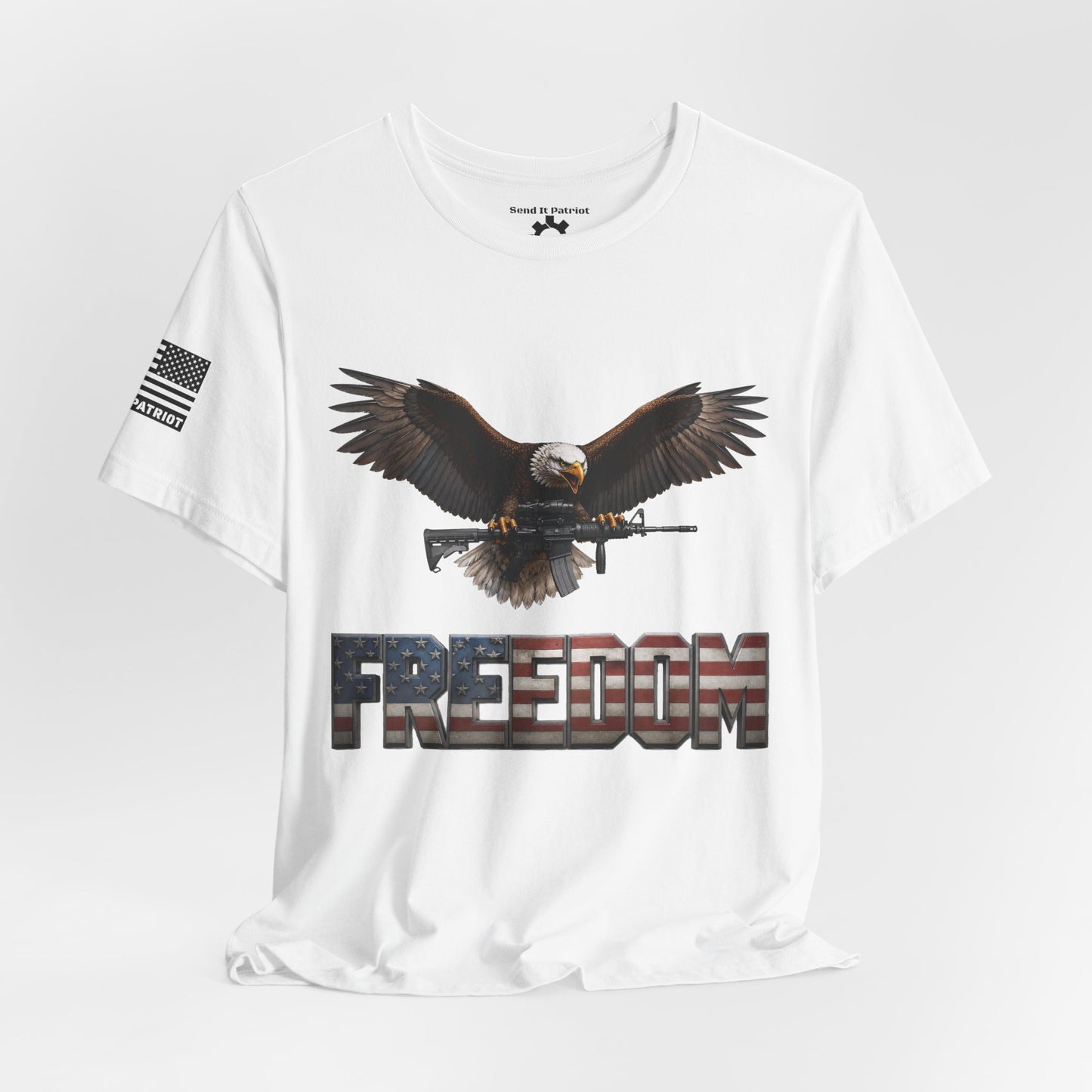Freedom Tee — Military Weapons Print T-Shirt