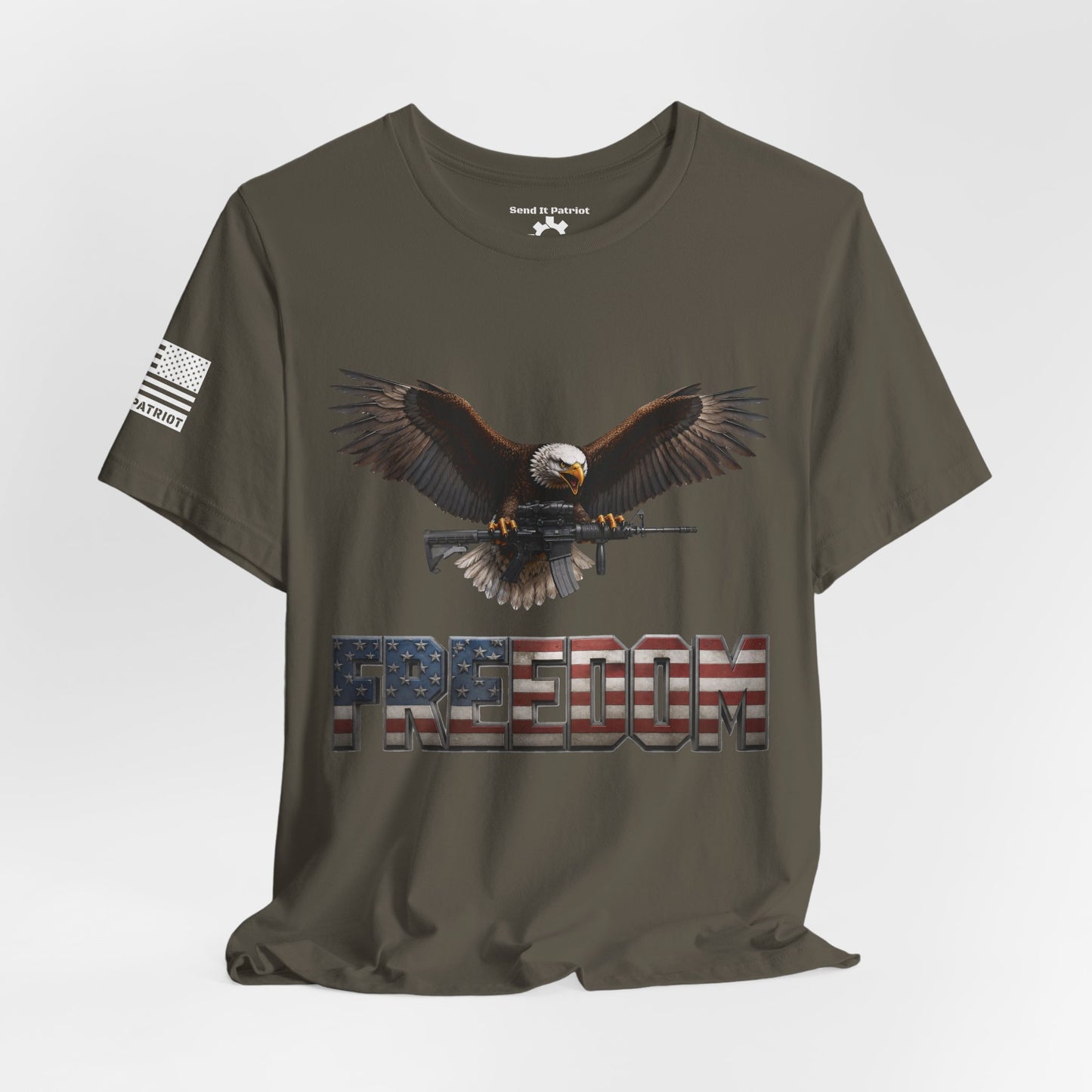 Freedom Tee — Military Weapons Print T-Shirt