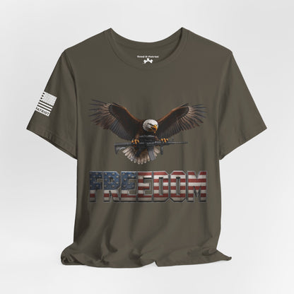 Freedom Tee — Military Weapons Print T-Shirt