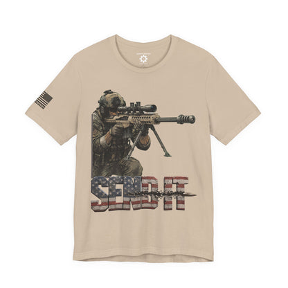 Send It Graphic Tee — Military Weapons Print T-Shirt