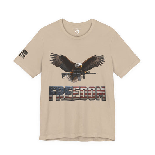 Freedom Tee — Military Weapons Print T-Shirt