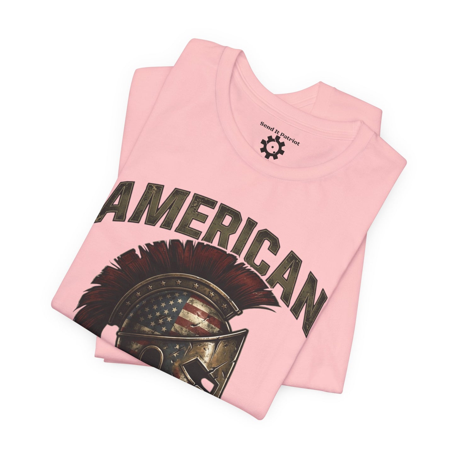 American Spartan T‑Shirt – Patriotic American Flag Graphic Tee Style#2