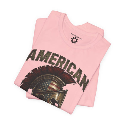 American Spartan T‑Shirt – Patriotic American Flag Graphic Tee Style#2
