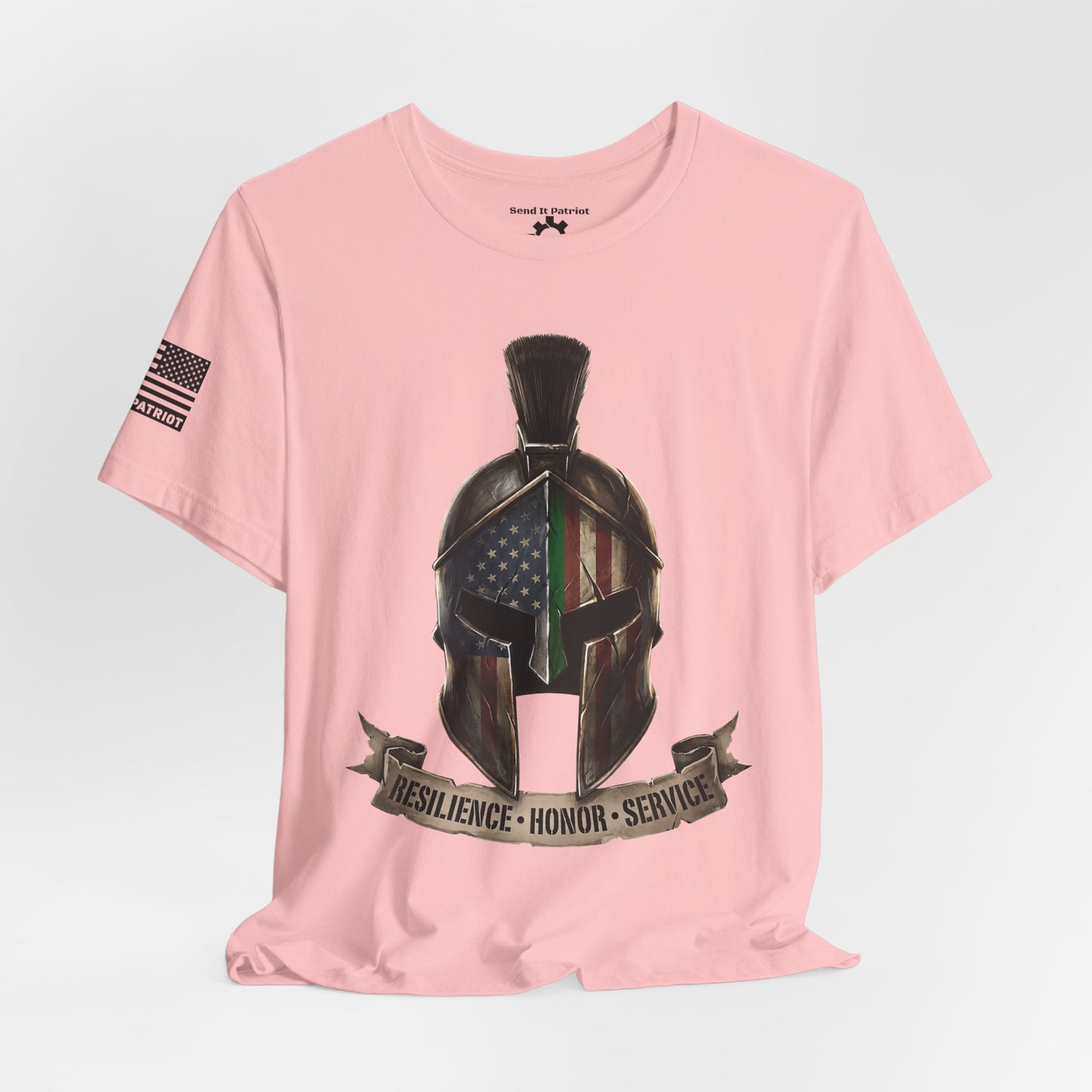 Spartan Thin Green Line T-Shirt — Military Patriotic Tee