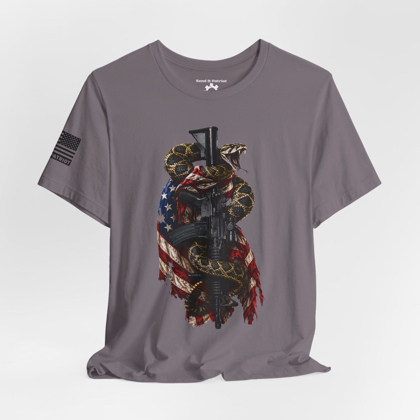 Commando Don't Tread On Me T-Shirt | Gadsden Flag Style Tee