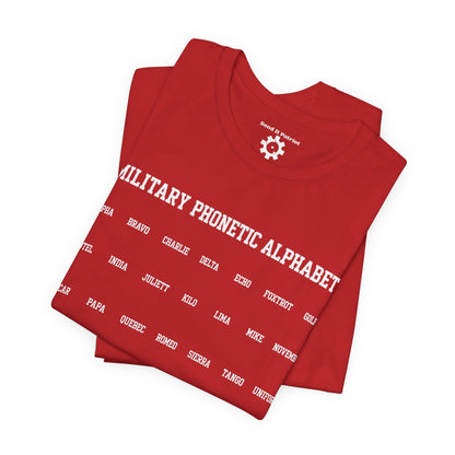 Military Phonetic Alphabet T-Shirt — Military Patriotic Tee