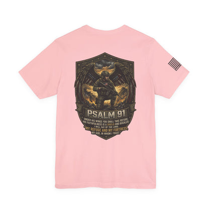 Psalm 91 Tactical Tee — Christian Military Guardian Angel Shirt