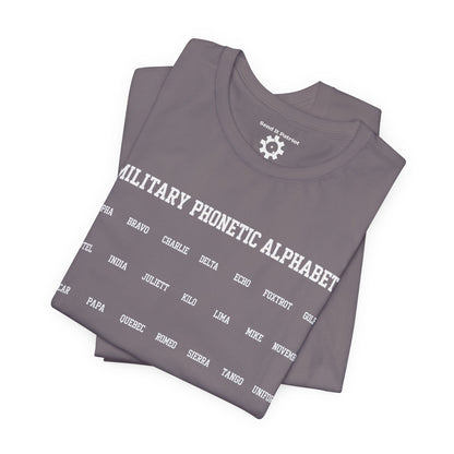 Military Phonetic Alphabet T-Shirt — Military Patriotic Tee