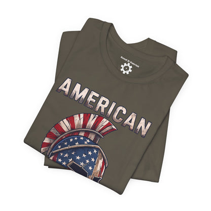 American Spartan T-Shirt — Patriotic Spartan Helmet Tee