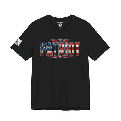 Patriot American Flag T-Shirt — 'PATRIOT' Vintage Stars & Stripes Tee
