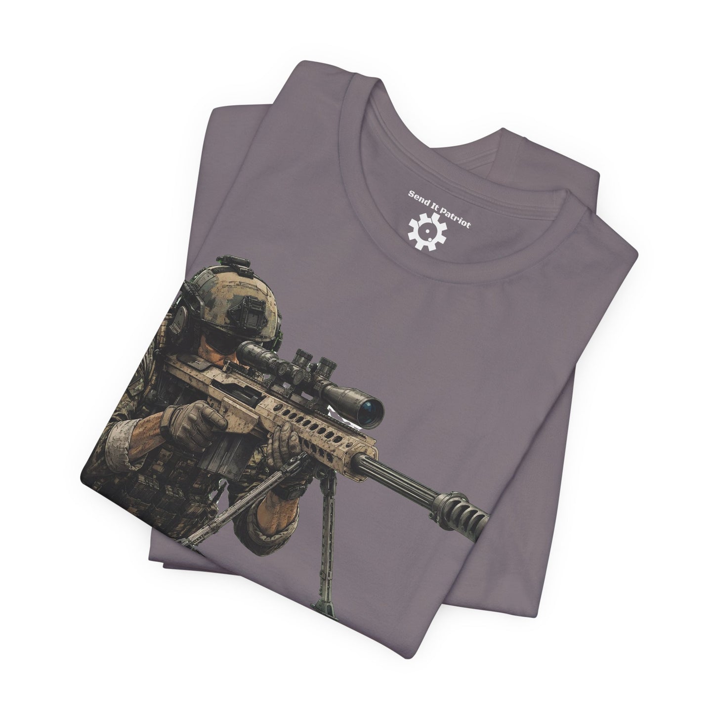 Send It Graphic Tee — Military Weapons Print T-Shirt