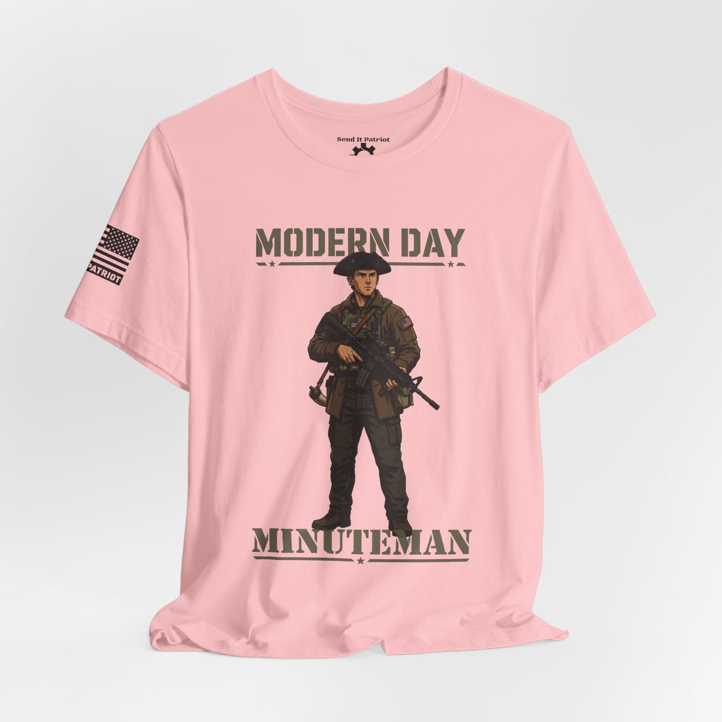 Modern Day Minuteman T-Shirt – Patriotic Tactical Soldier Graphic Tee