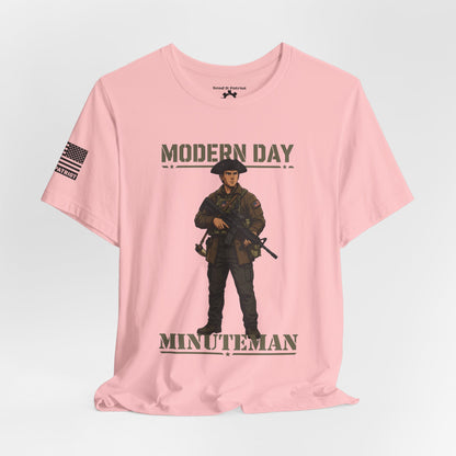 Modern Day Minuteman T-Shirt – Patriotic Tactical Soldier Graphic Tee