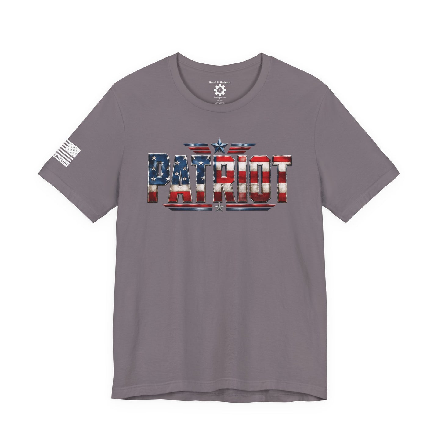 Patriot American Flag T-Shirt — 'PATRIOT' Vintage Stars & Stripes Tee
