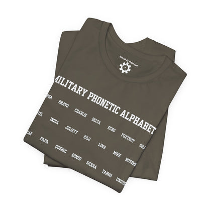 Military Phonetic Alphabet T-Shirt — Military Patriotic Tee