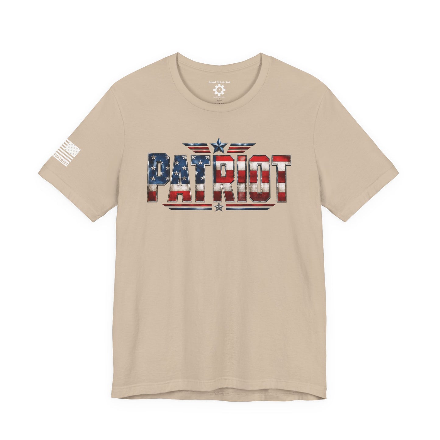 Patriot American Flag T-Shirt — 'PATRIOT' Vintage Stars & Stripes Tee