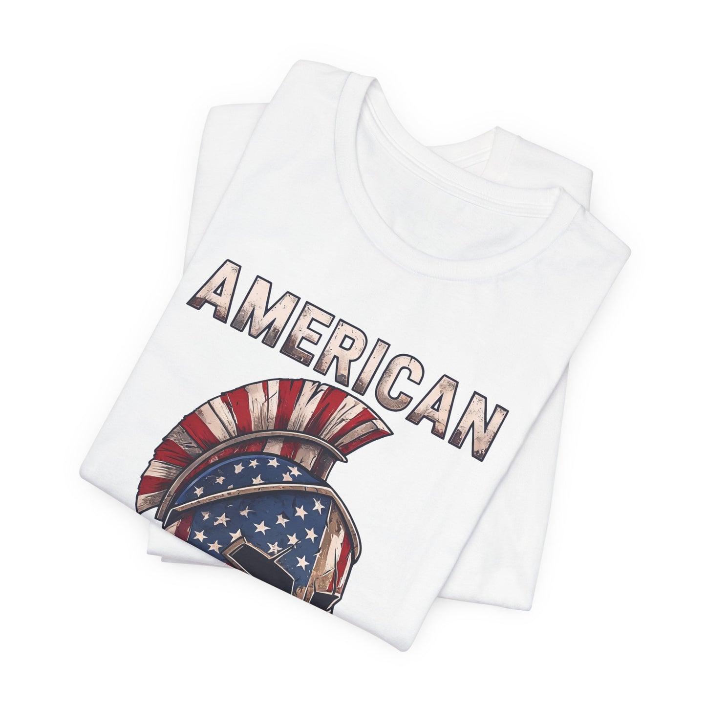 American Spartan T-Shirt — Patriotic Spartan Helmet Tee