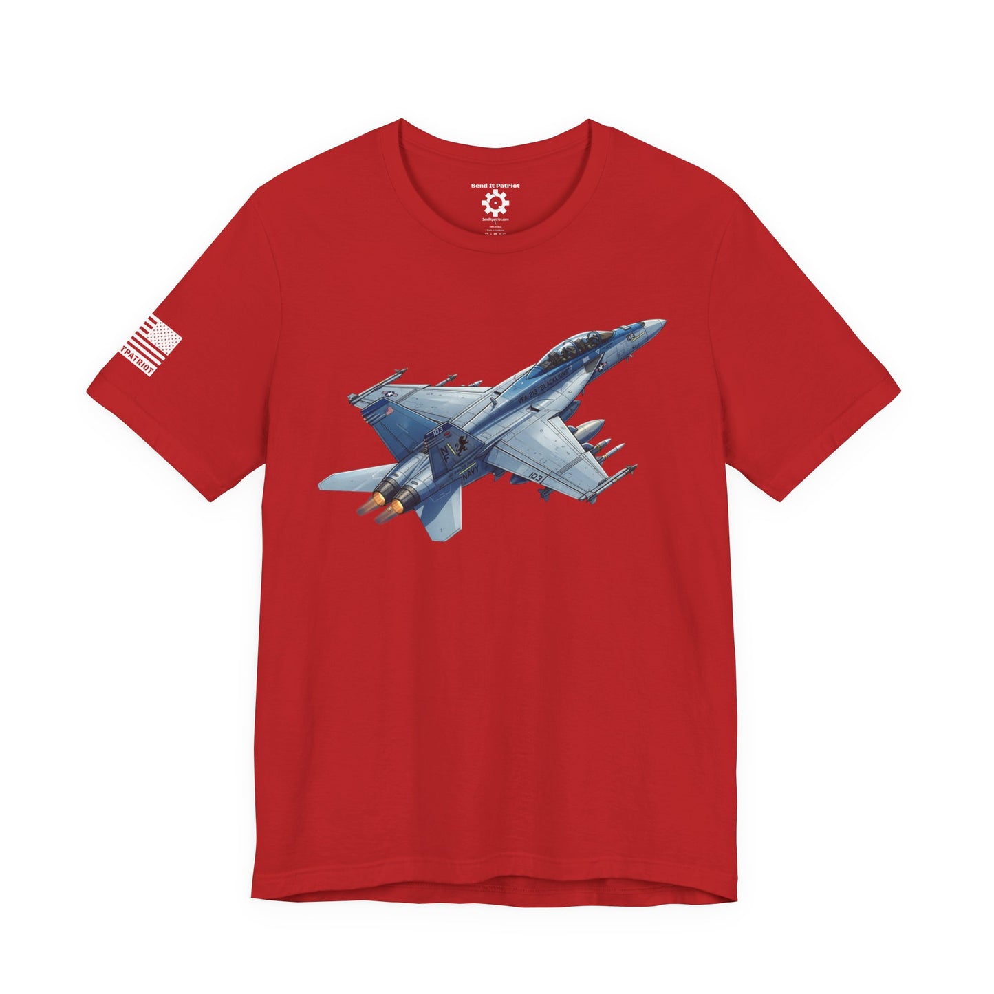 United States F/A 18 Super Hornet T-Shirt — Military Patriotic Tee