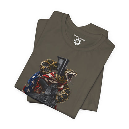 Commando Don't Tread On Me T-Shirt | Gadsden Flag Style Tee