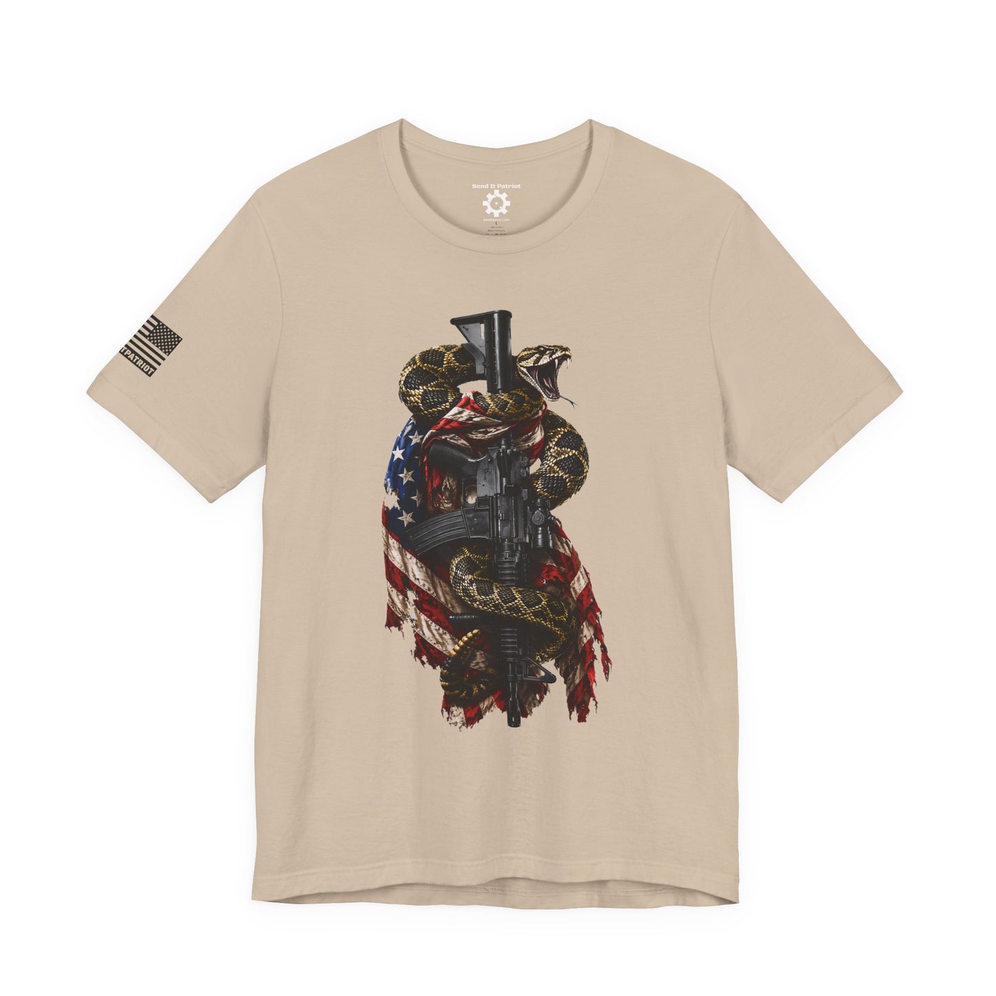 Commando Don't Tread On Me T-Shirt | Gadsden Flag Style Tee