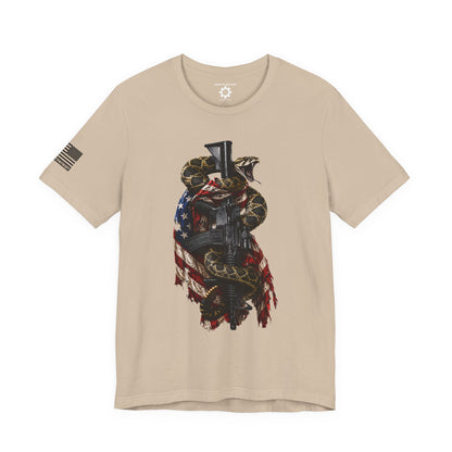 Commando Don't Tread On Me T-Shirt | Gadsden Flag Style Tee