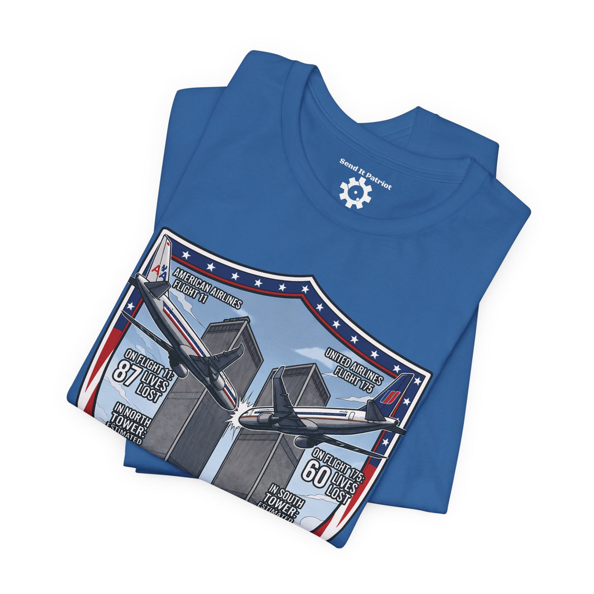 Never Forget 9/11 Tribute Twin Towers T-Shirt — Patriotic Tee