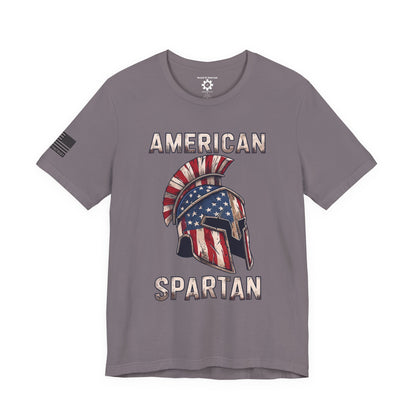 American Spartan T-Shirt — Patriotic Spartan Helmet Tee