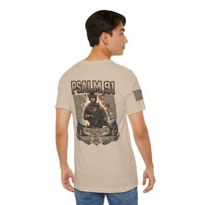 Psalm 91 Tactical Tee Ver2 — Christian Military Guardian Angel Shirt