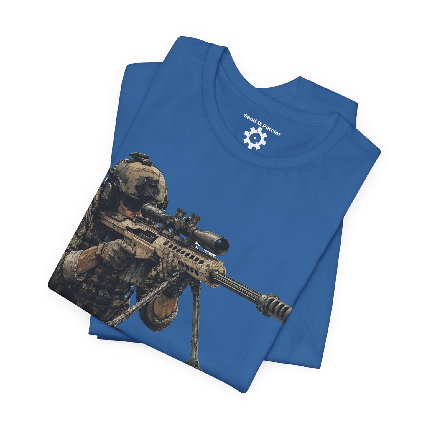 Send It Graphic Tee — Military Weapons Print T-Shirt