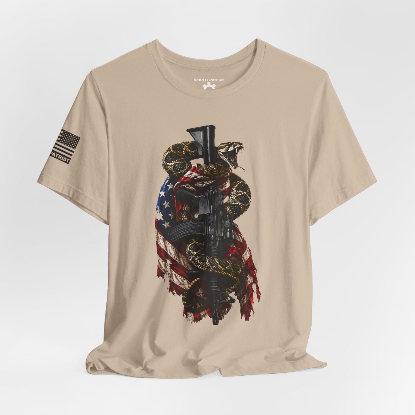 Commando Don't Tread On Me T-Shirt | Gadsden Flag Style Tee