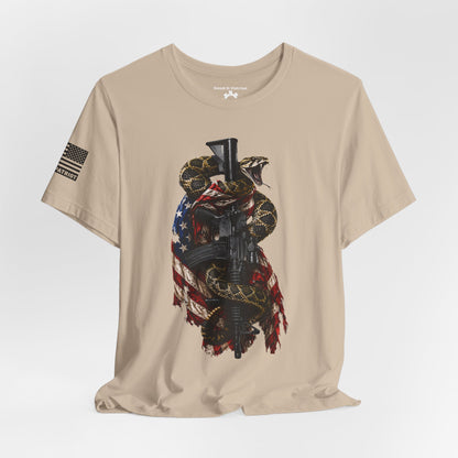 Commando Don't Tread On Me T-Shirt | Gadsden Flag Style Tee