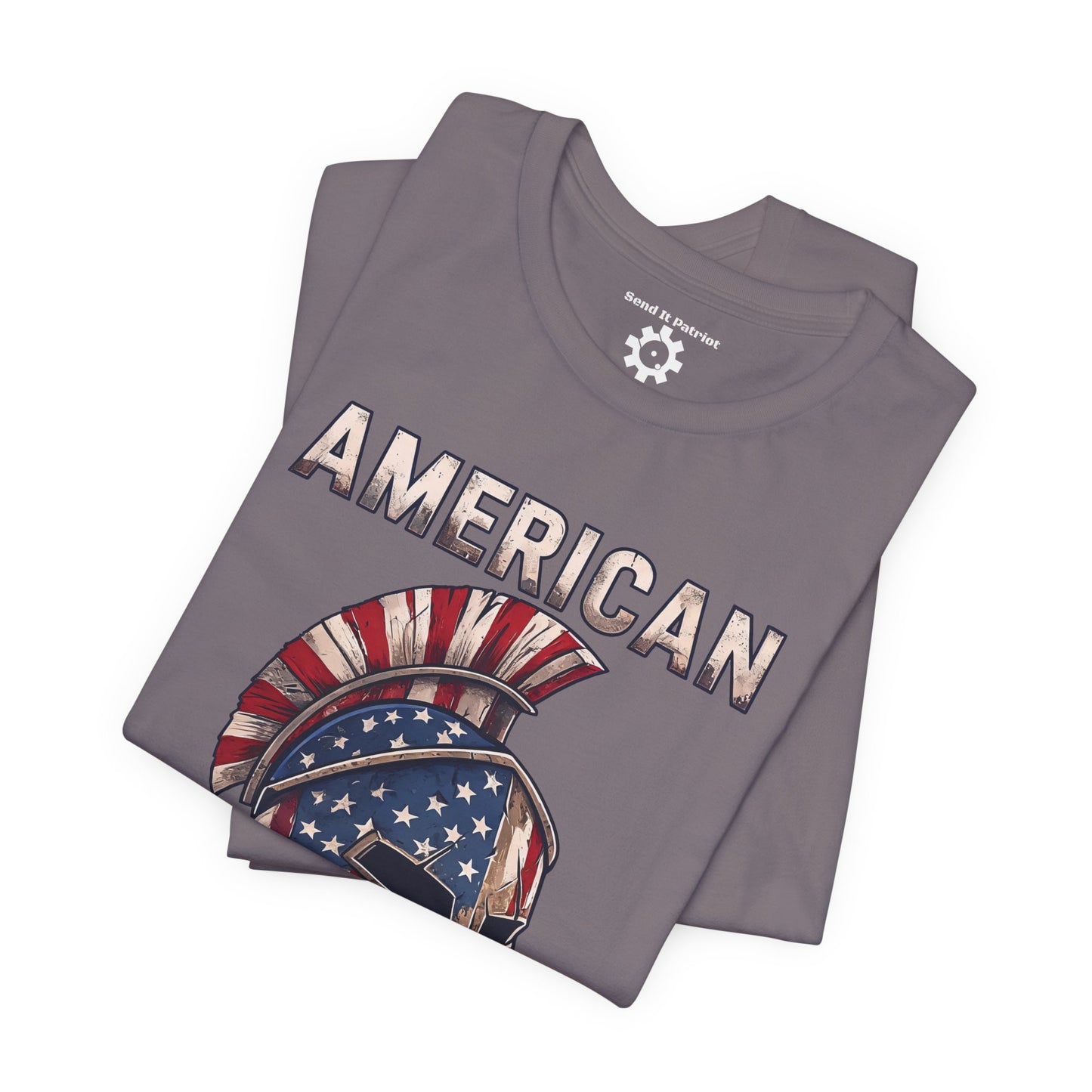 American Spartan T-Shirt — Patriotic Spartan Helmet Tee