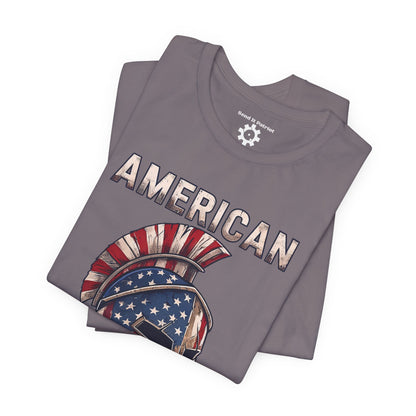 American Spartan T-Shirt — Patriotic Spartan Helmet Tee