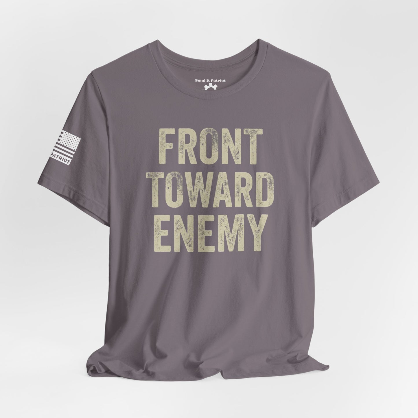 Front Toward Enemy T‑Shirt — Military-Inspired Graphic Tee